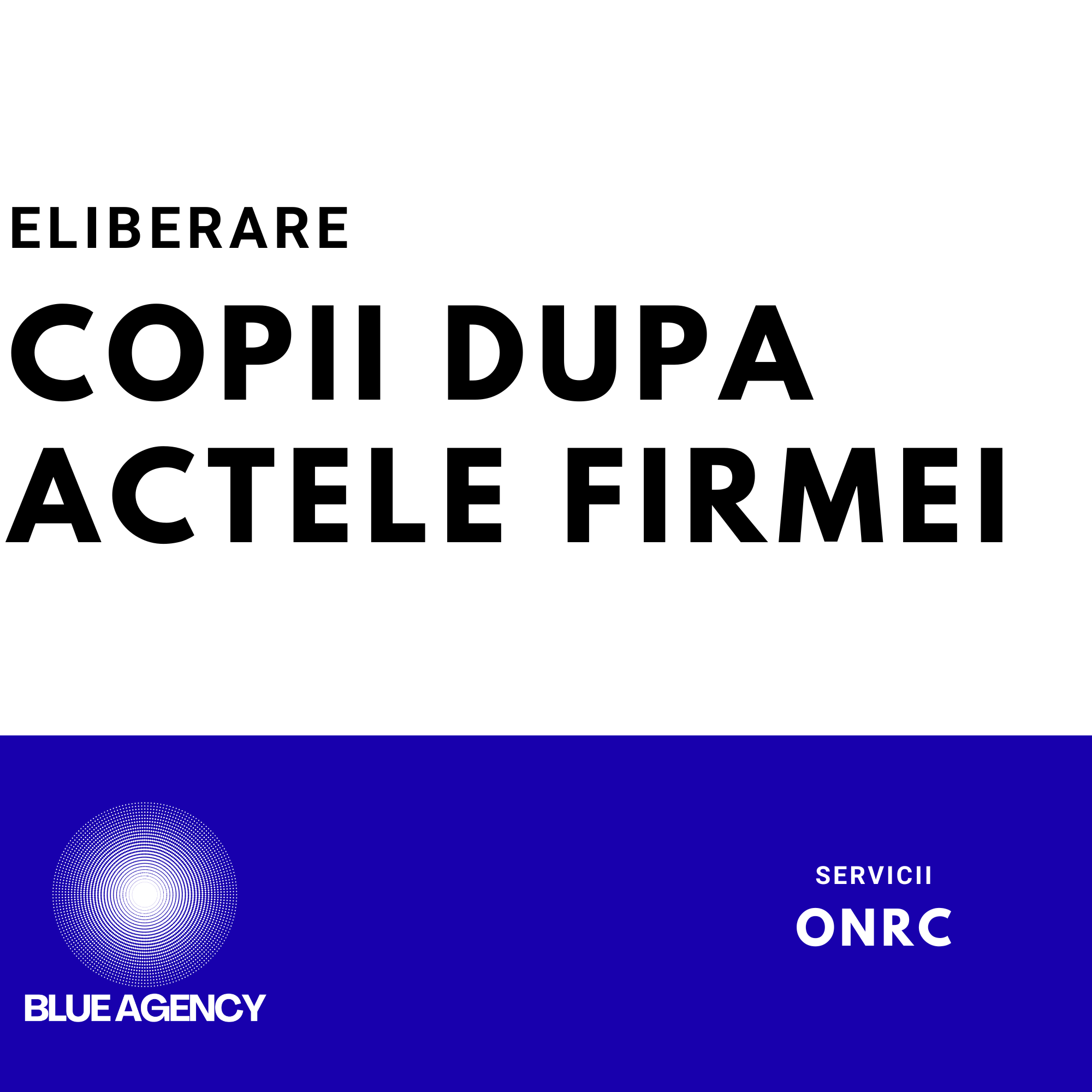 ELIBERARE COPII ACTE FIRMA SRL