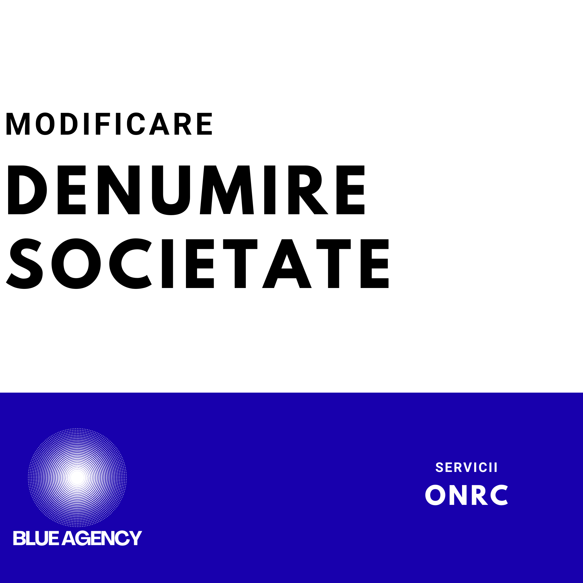 MODIFICARE DENUMIRE SOCIETATE SRL FIRMA