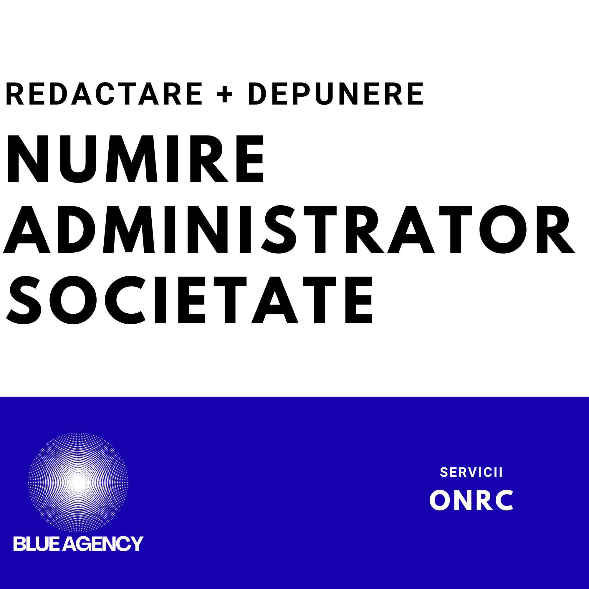 NUMIRE ADMINISTRATOR SRL SOCIETATE FIRMA