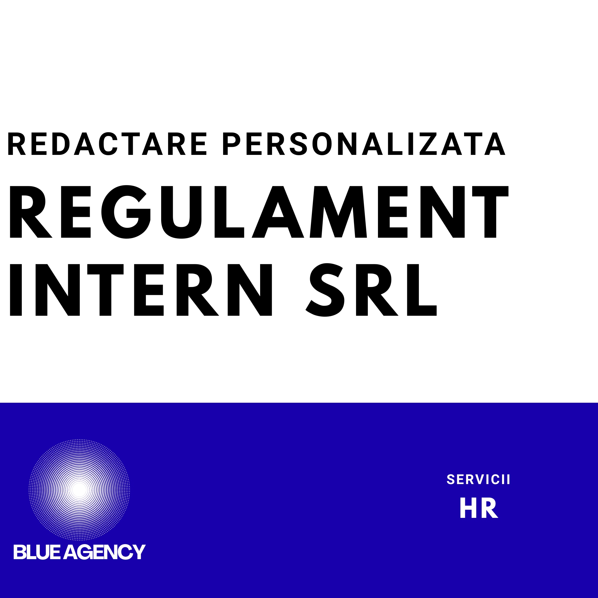 REDACTARE REGULAMENT INTERN SRL FIRME